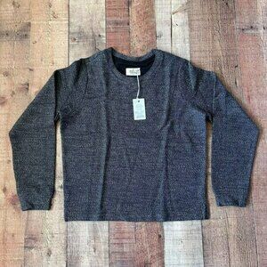 Marine Layer chill textured sweatshirt anthracite gray women's xs